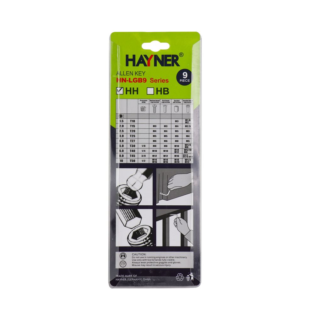 Bộ thanh lục giác HAYNER (9 chi tiết) HN-LGB9