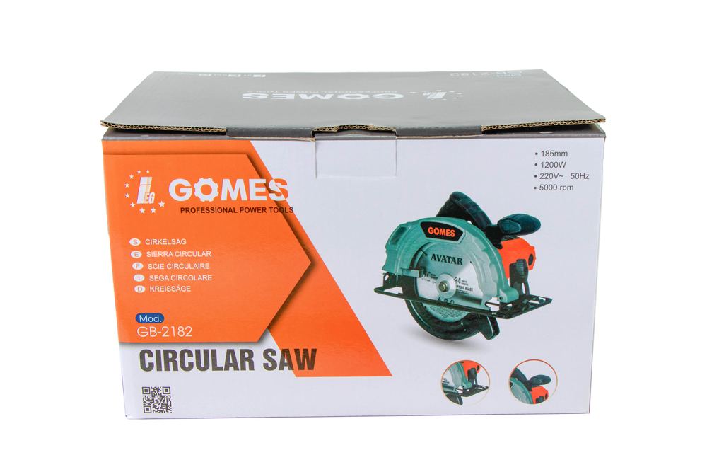 Máy cưa gỗ 185mm GOMES GB-2182