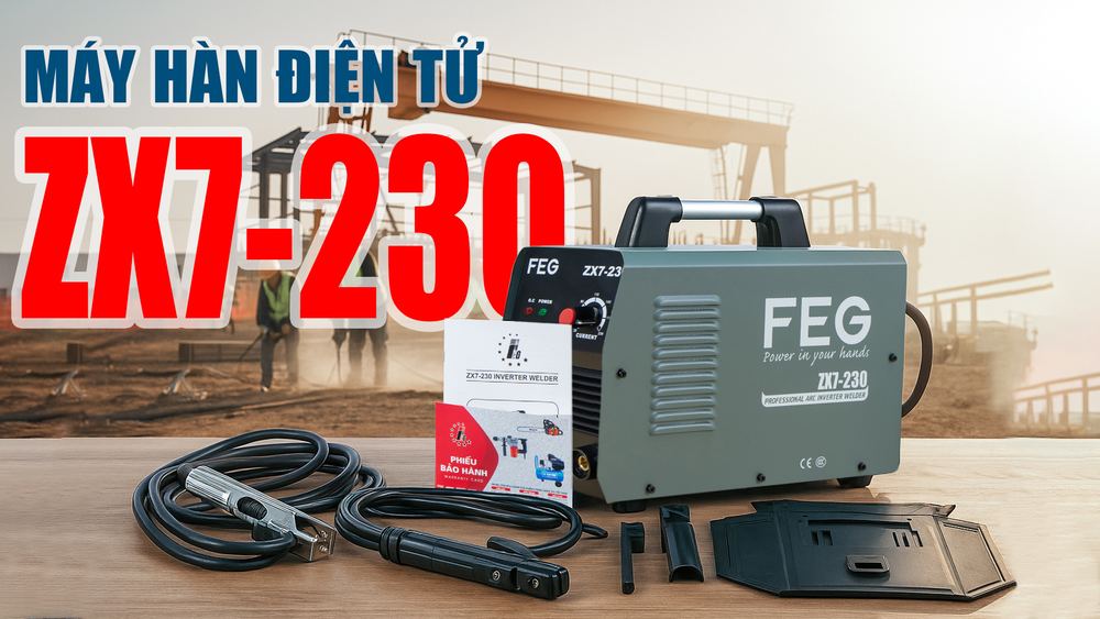 Máy hàn điện tử, que 2.5mm FEG ZX7-230 (IGBT)