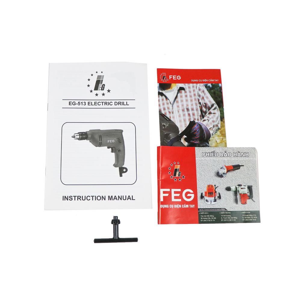 Máy khoan 10mm (đầu nhôm) FEG EG-513