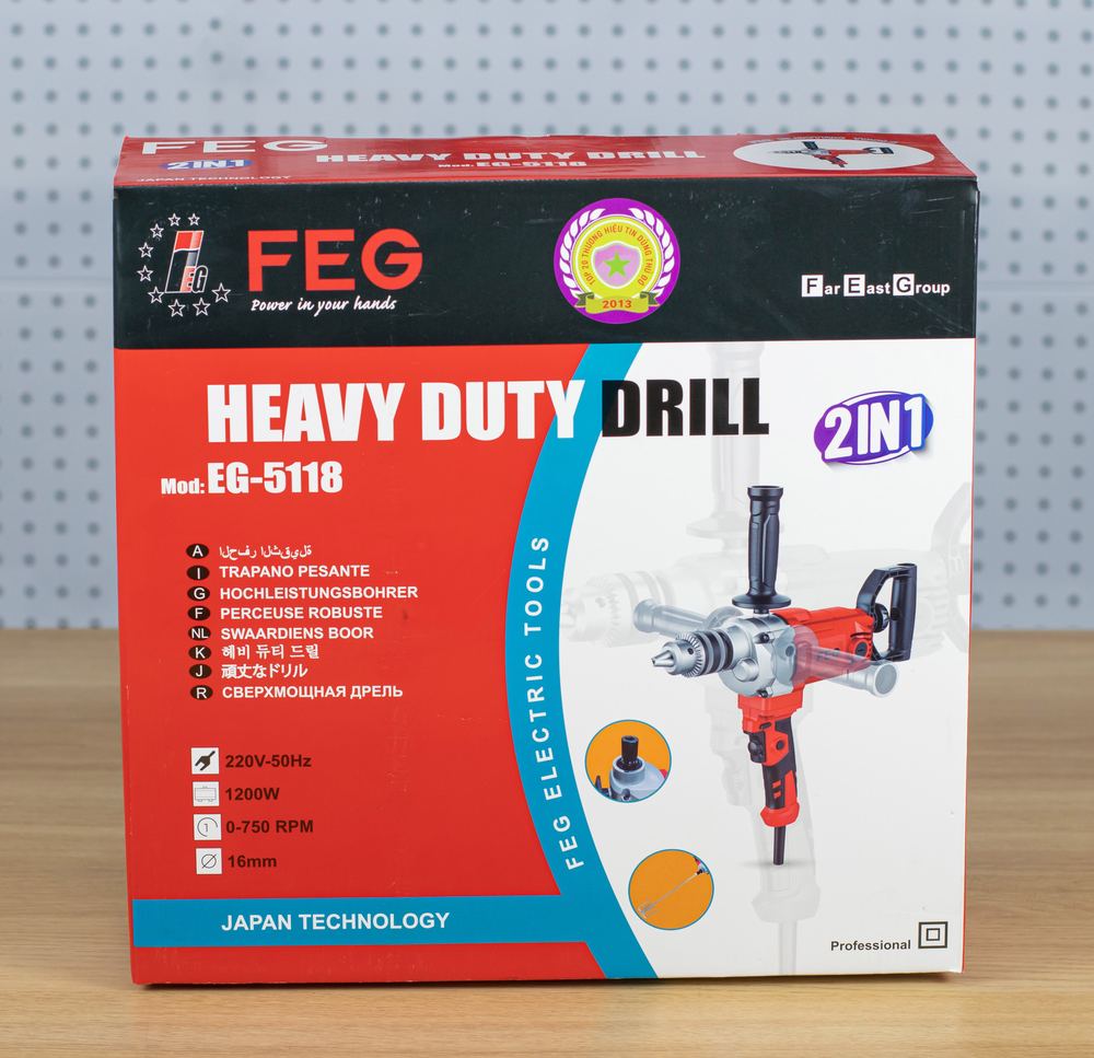 Máy khoan 16mm (2 trong 1) FEG EG-5118