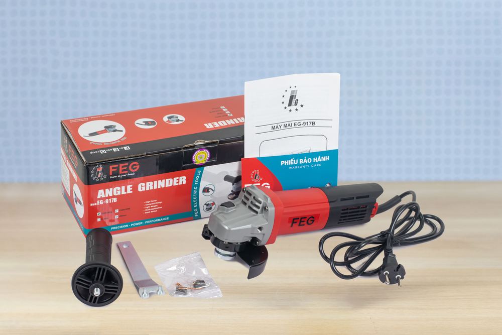Máy mài tay dài 100mm (Công tắc đuôi) FEG EG-917B