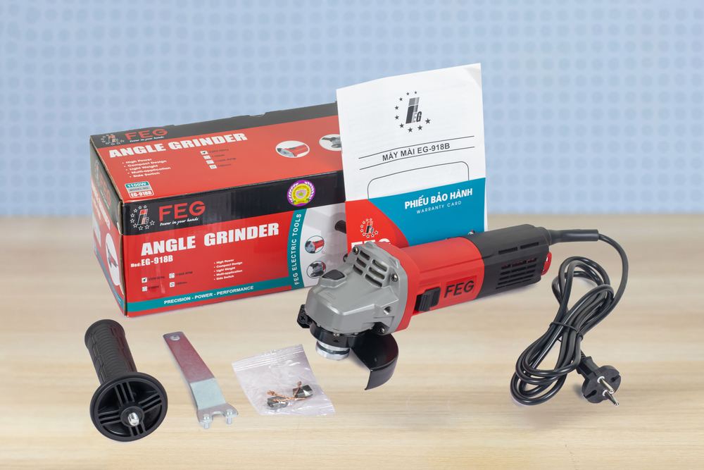 Máy mài tay dài 100mm (Công tắc thân) FEG EG-918B